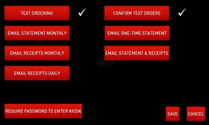 Business Services - Settings