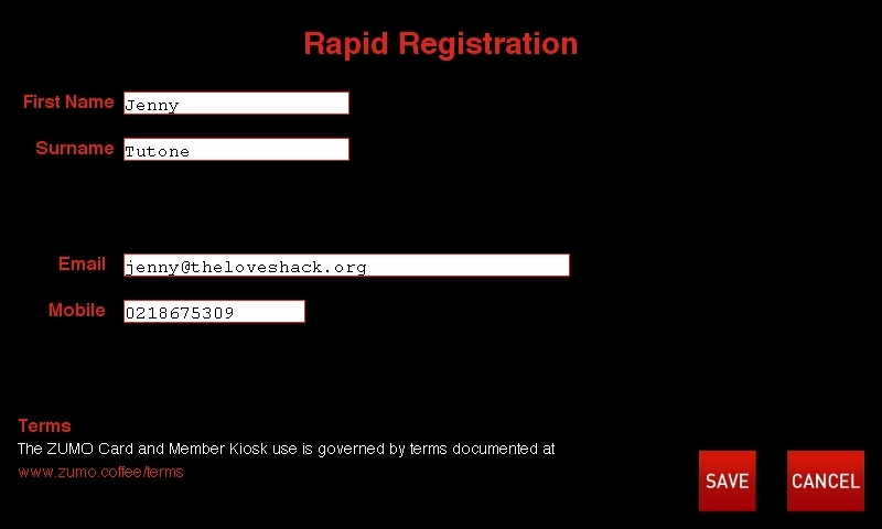 Kiosk Setup - Rapid Registration